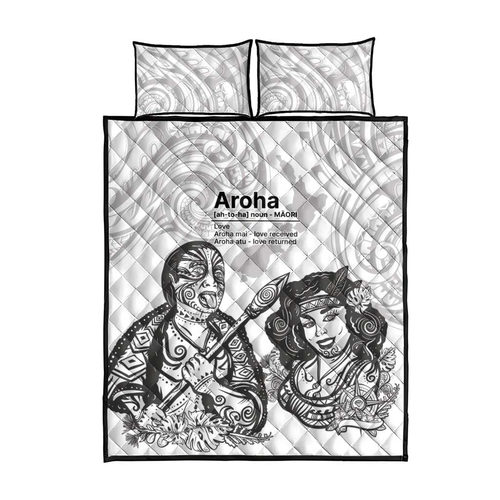 Aroha Maori Language Quilt Bed Set Te Reo Maori Inspired Art LT9 - Polynesian Pride