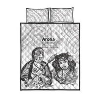 Aroha Maori Language Quilt Bed Set Te Reo Maori Inspired Art LT9 - Polynesian Pride
