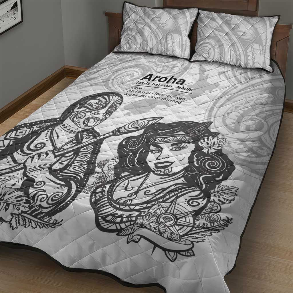 Aroha Maori Language Quilt Bed Set Te Reo Maori Inspired Art LT9 - Polynesian Pride