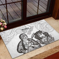 Aroha Maori Language Rubber Doormat Te Reo Maori Inspired Art LT9 - Polynesian Pride