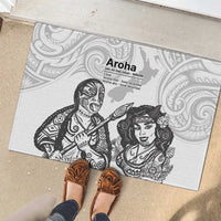 Aroha Maori Language Rubber Doormat Te Reo Maori Inspired Art LT9 - Polynesian Pride