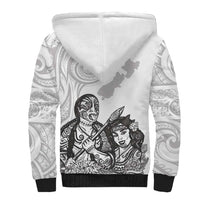 Aroha Maori Language Sherpa Hoodie Te Reo Maori Inspired Art LT9 - Polynesian Pride