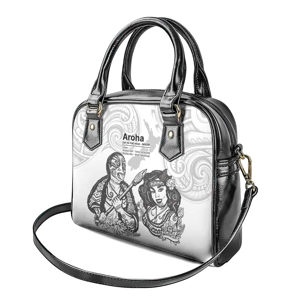 Aroha Maori Language Shoulder Handbag Te Reo Maori Inspired Art