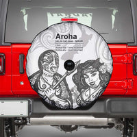 Aroha Maori Language Spare Tire Cover Te Reo Maori Inspired Art LT9 - Polynesian Pride