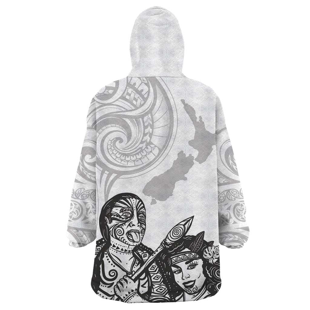 Aroha Maori Language Wearable Blanket Hoodie Te Reo Maori Inspired Art LT9 - Polynesian Pride