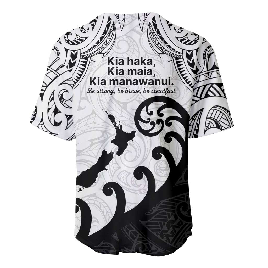 Kia Haka Maori language Baseball Jersey Te Reo Maori Inspired Art
