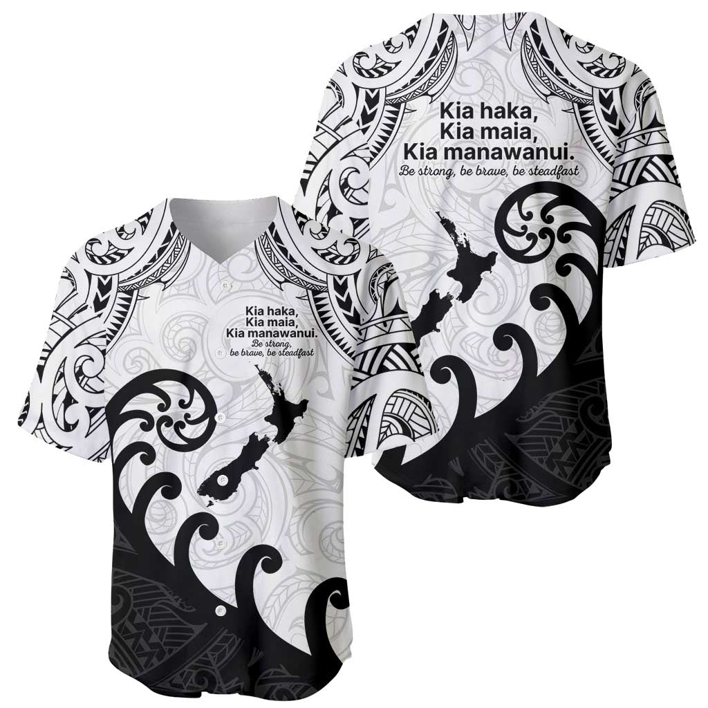 Kia Haka Maori language Baseball Jersey Te Reo Maori Inspired Art
