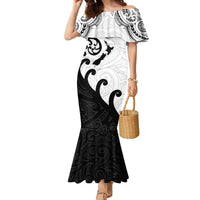 Kia Haka Maori language Family Matching Mermaid Dress and Hawaiian Shirt Te Reo Maori Inspired Art