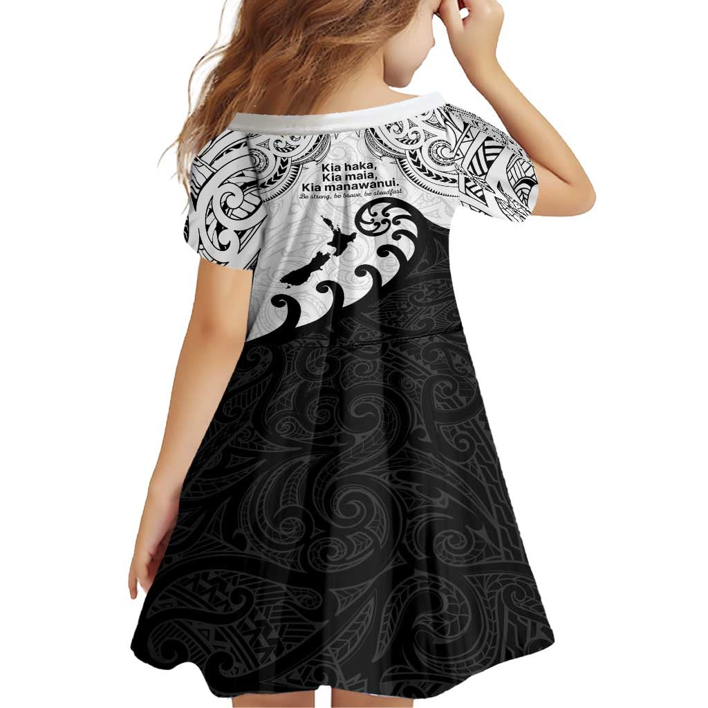 Kia Haka Maori language Family Matching Short Sleeve Bodycon Dress and Hawaiian Shirt Te Reo Maori Inspired Art