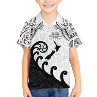 Kia Haka Maori language Family Matching Short Sleeve Bodycon Dress and Hawaiian Shirt Te Reo Maori Inspired Art