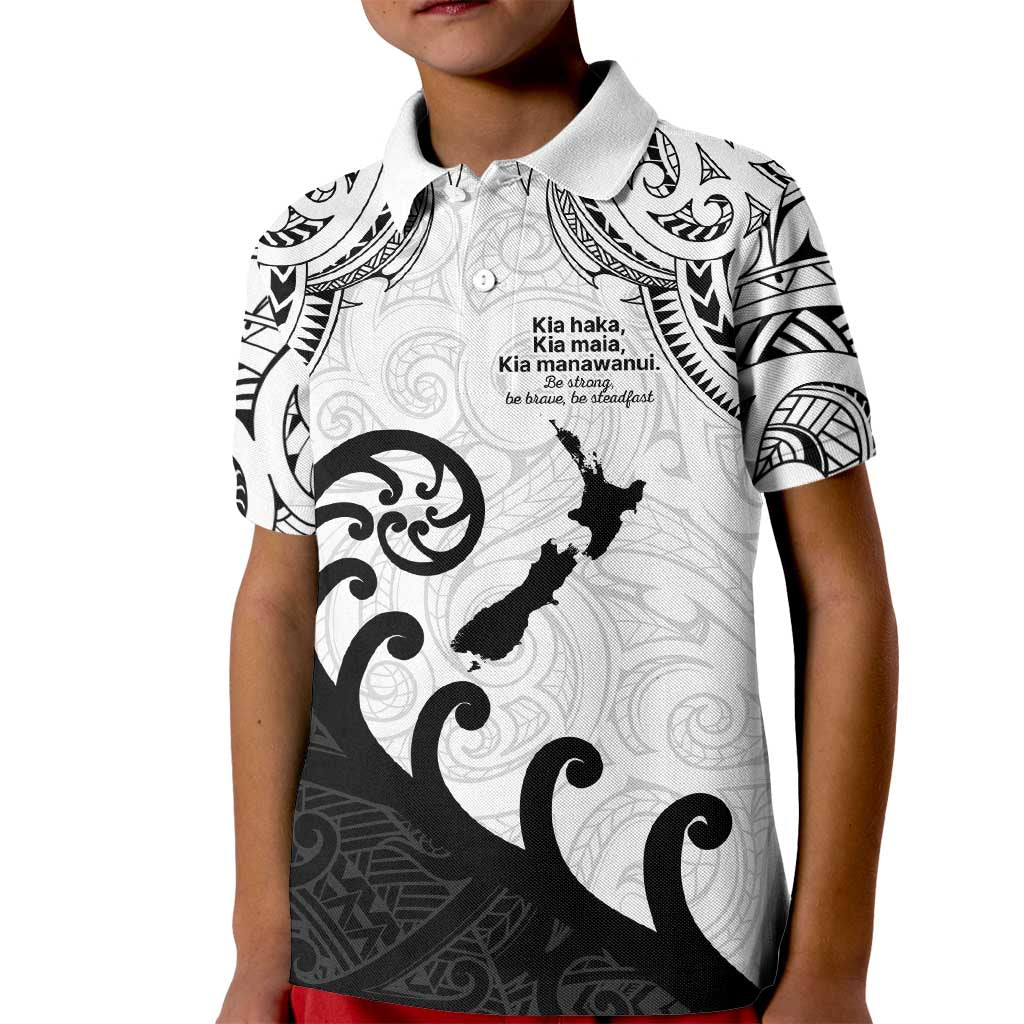 Kia Haka Maori language Kid Polo Shirt Te Reo Maori Inspired Art
