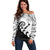 Kia Haka Maori language Off Shoulder Sweater Te Reo Maori Inspired Art