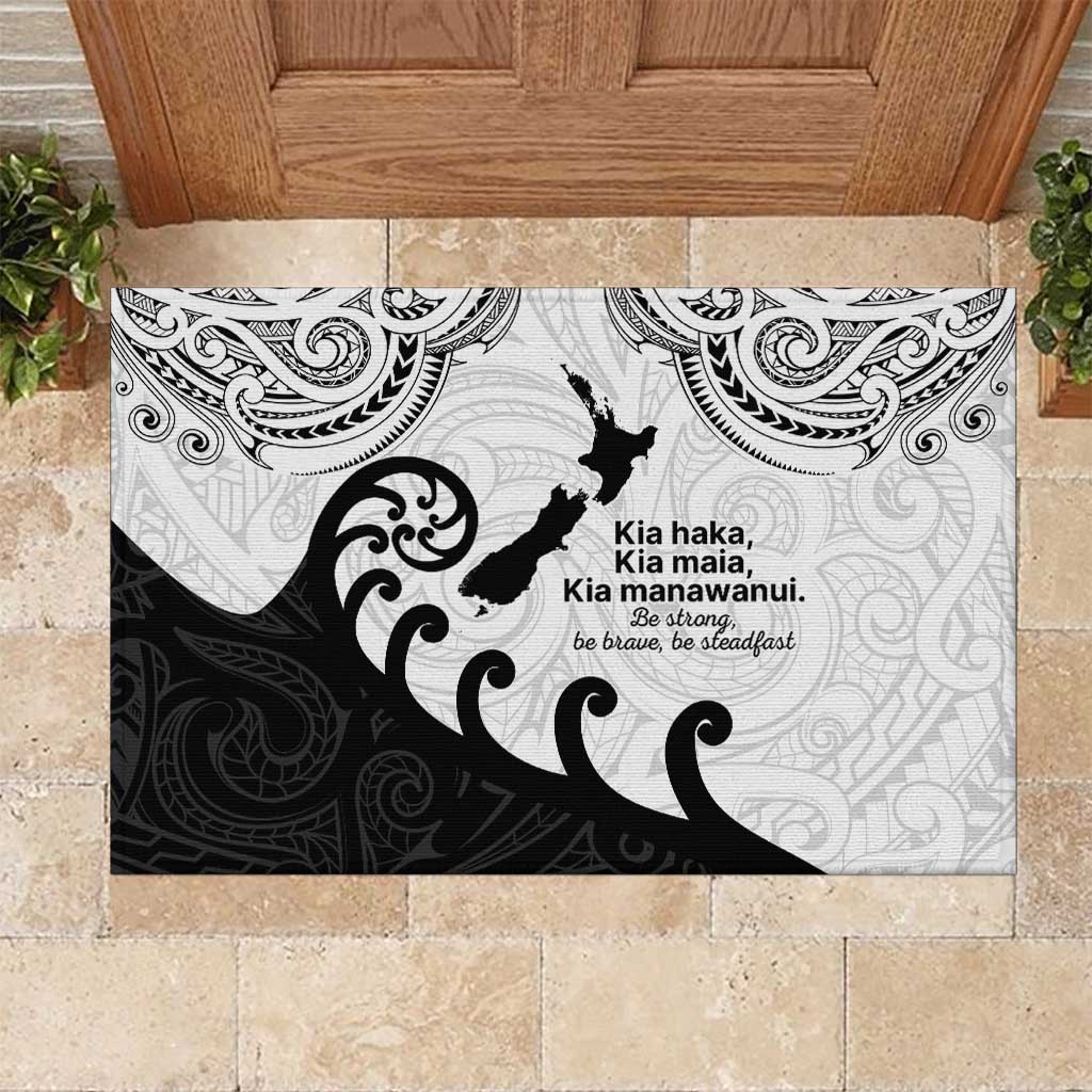 Kia Haka Maori language Rubber Doormat Te Reo Maori Inspired Art