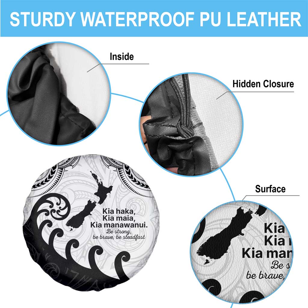 Kia Haka Maori language Spare Tire Cover Te Reo Maori Inspired Art LT9 - Polynesian Pride