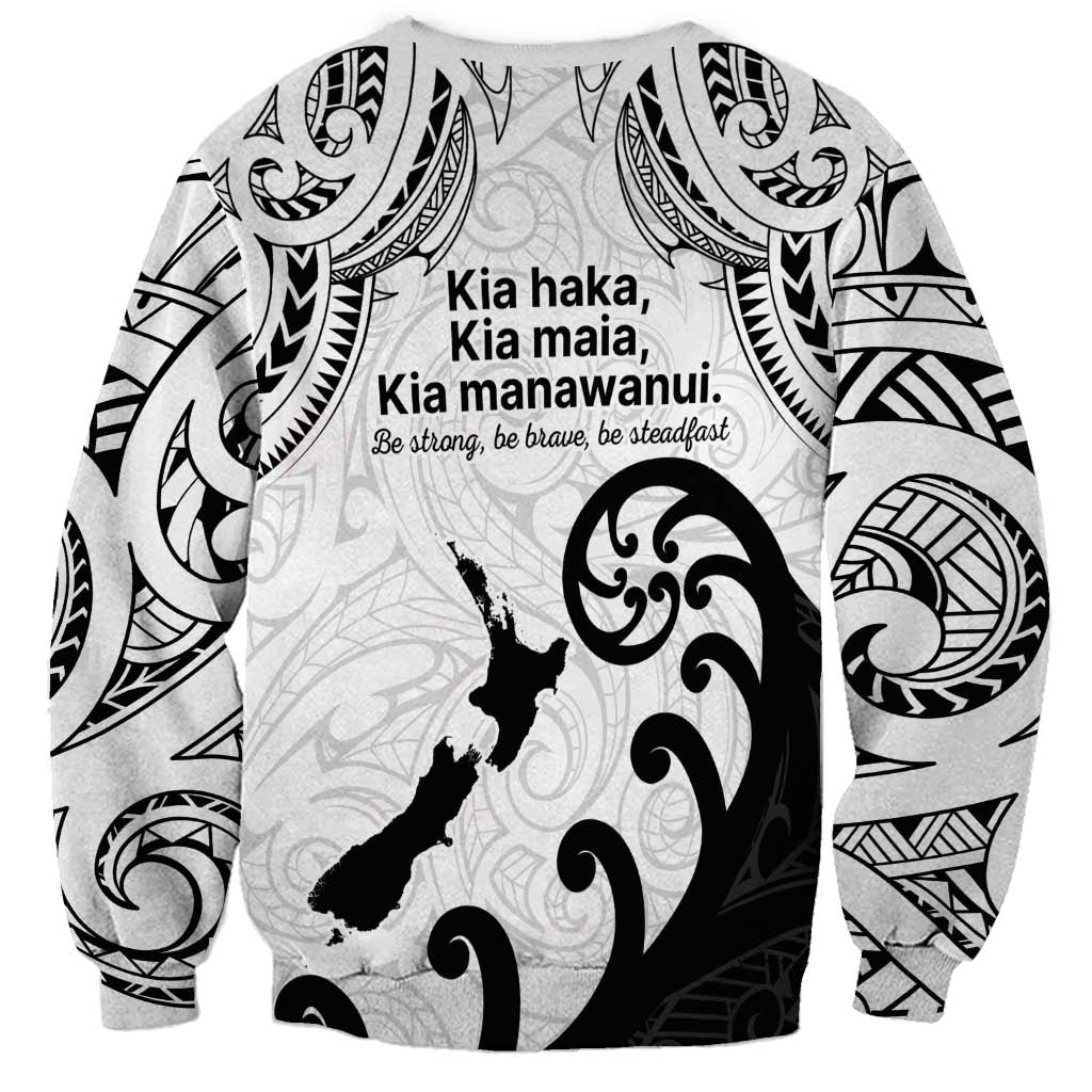 Kia Haka Maori language Sweatshirt Te Reo Maori Inspired Art LT9 - Polynesian Pride