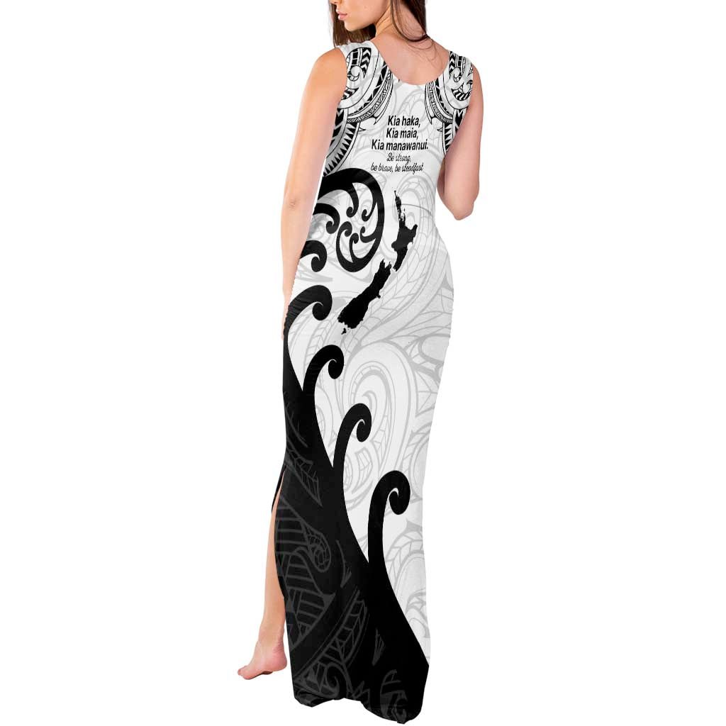 Kia Haka Maori language Tank Maxi Dress Te Reo Maori Inspired Art LT9 - Polynesian Pride