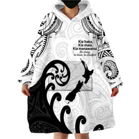 Kia Haka Maori language Wearable Blanket Hoodie Te Reo Maori Inspired Art LT9 - Polynesian Pride