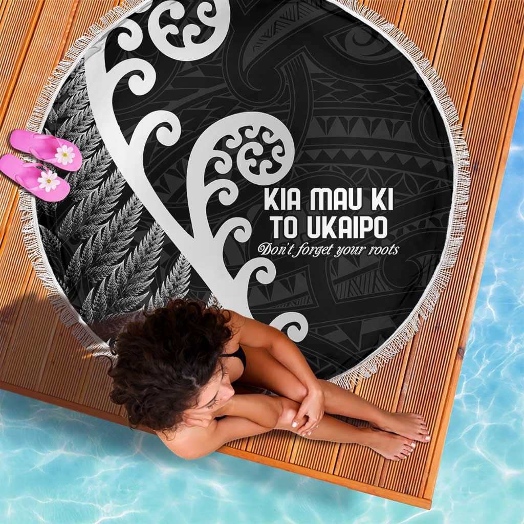 Kia Mau Ki To Ukaipo Beach Blanket Te Reo Maori Koru Fern Art LT9 - Polynesian Pride