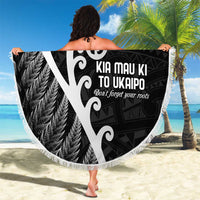 Kia Mau Ki To Ukaipo Beach Blanket Te Reo Maori Koru Fern Art LT9 - Polynesian Pride
