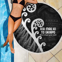 Kia Mau Ki To Ukaipo Beach Blanket Te Reo Maori Koru Fern Art LT9 - Polynesian Pride