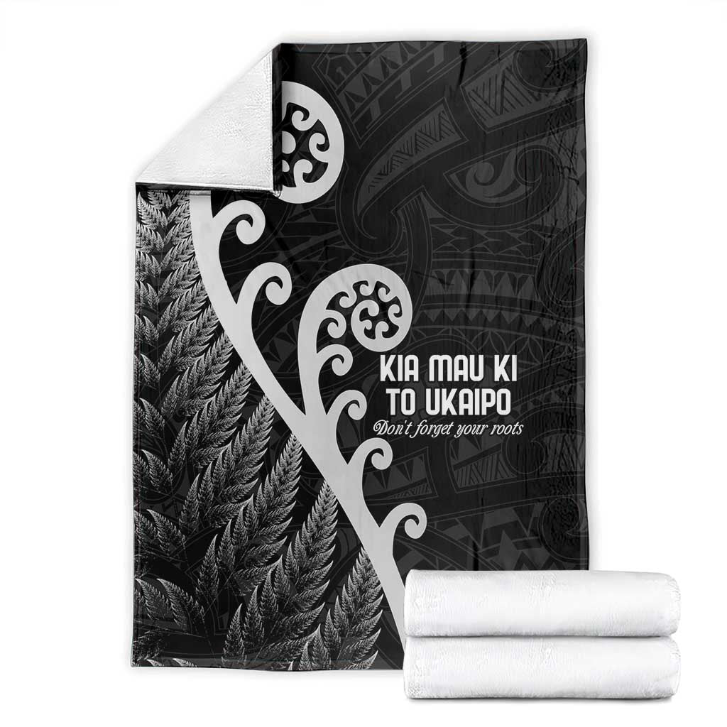 Kia Mau Ki To Ukaipo Blanket Te Reo Maori Koru Fern Art LT9 - Polynesian Pride
