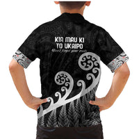 Kia Mau Ki To Ukaipo Family Matching Mermaid Dress and Hawaiian Shirt Te Reo Maori Koru Fern Art