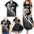 Kia Mau Ki To Ukaipo Family Matching Summer Maxi Dress and Hawaiian Shirt Te Reo Maori Koru Fern Art