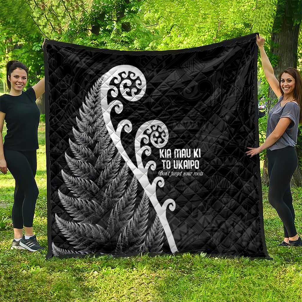 Kia Mau Ki To Ukaipo Quilt Te Reo Maori Koru Fern Art