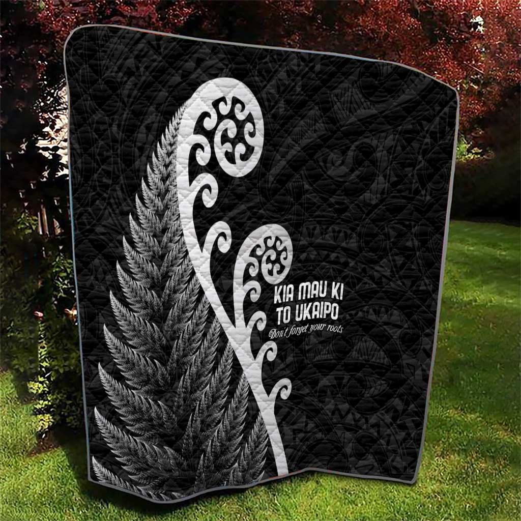Kia Mau Ki To Ukaipo Quilt Te Reo Maori Koru Fern Art