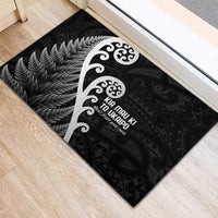 Kia Mau Ki To Ukaipo Rubber Doormat Te Reo Maori Koru Fern Art
