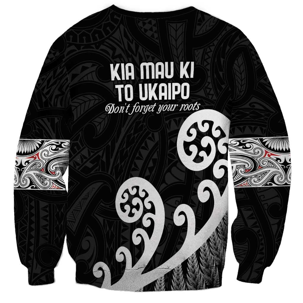 Kia Mau Ki To Ukaipo Sweatshirt Te Reo Maori Koru Fern Art LT9 - Polynesian Pride