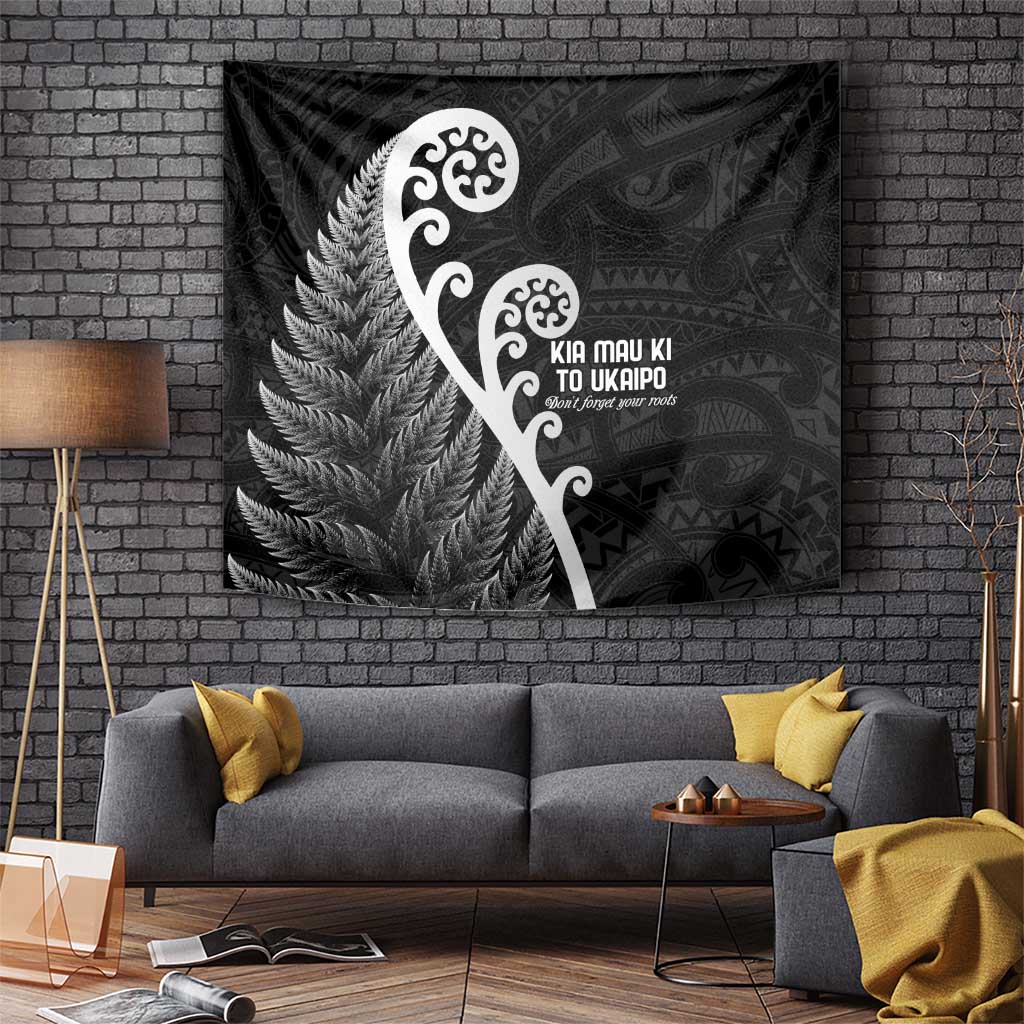 Kia Mau Ki To Ukaipo Tapestry Te Reo Maori Koru Fern Art