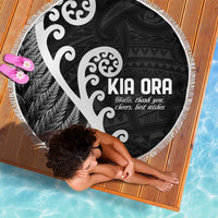 Kia Ora Maori Language Beach Blanket Te Reo Maori Koru Fern Art LT9 - Polynesian Pride