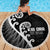 Kia Ora Maori Language Beach Blanket Te Reo Maori Koru Fern Art