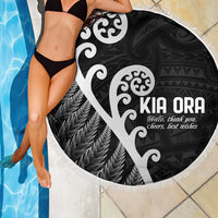Kia Ora Maori Language Beach Blanket Te Reo Maori Koru Fern Art LT9 - Polynesian Pride