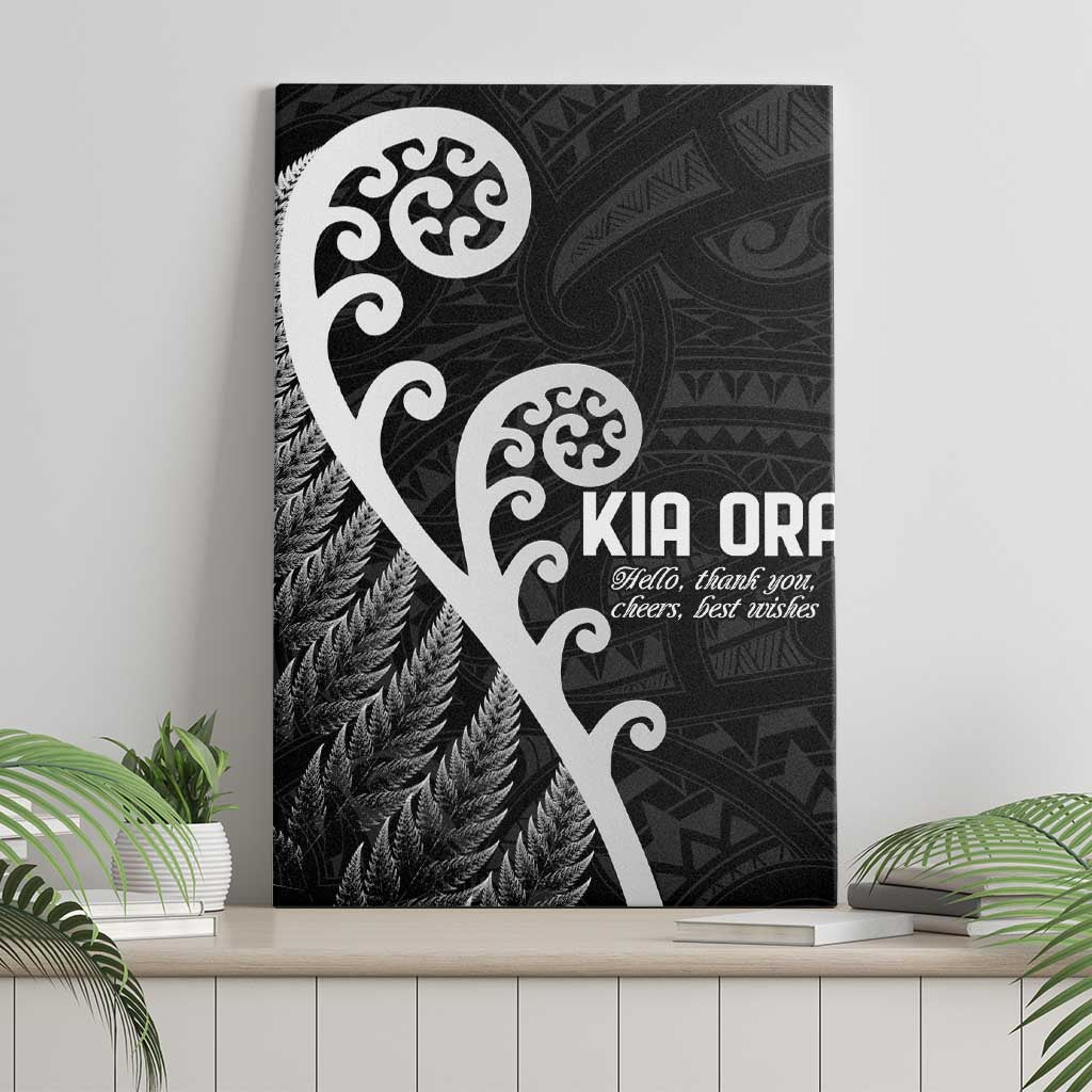 Kia Ora Maori Language Canvas Wall Art Te Reo Maori Koru Fern Art LT9 - Polynesian Pride