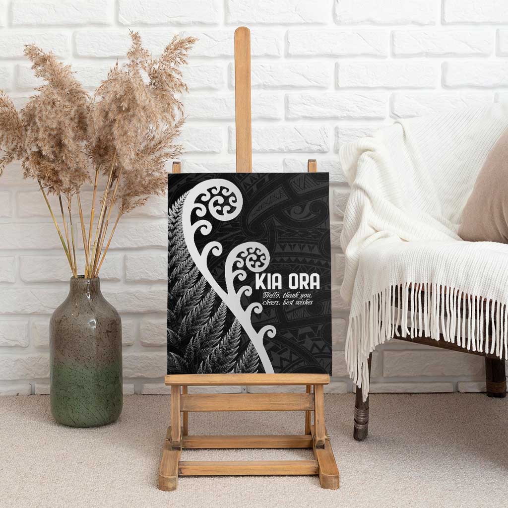 Kia Ora Maori Language Canvas Wall Art Te Reo Maori Koru Fern Art LT9 - Polynesian Pride