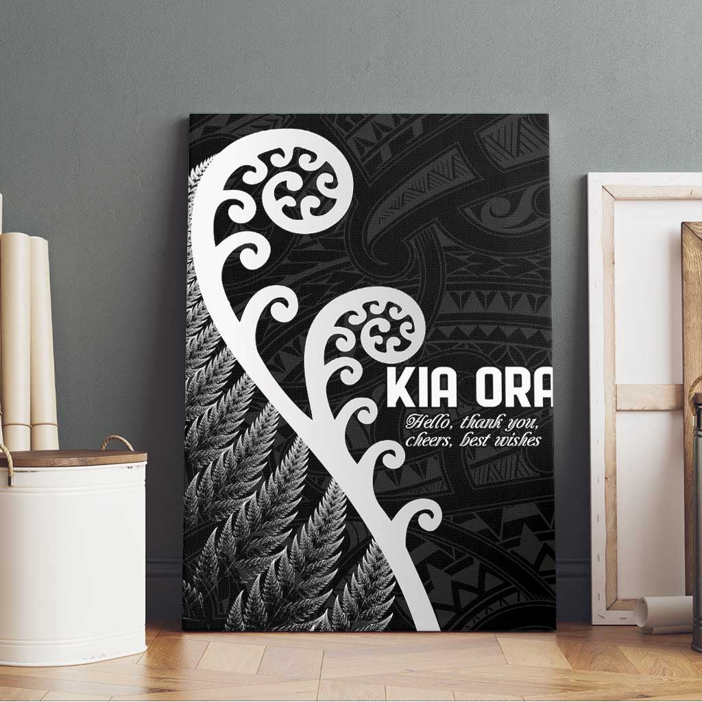 Kia Ora Maori Language Canvas Wall Art Te Reo Maori Koru Fern Art LT9 - Polynesian Pride