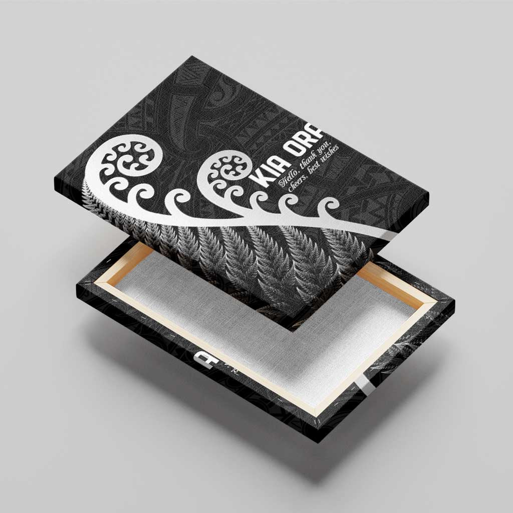 Kia Ora Maori Language Canvas Wall Art Te Reo Maori Koru Fern Art LT9 - Polynesian Pride