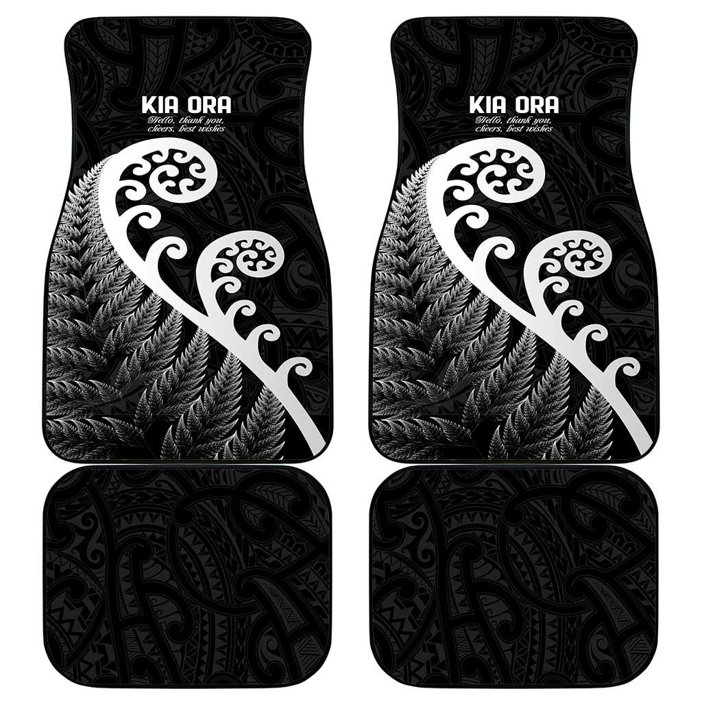 Kia Ora Maori Language Car Mats Te Reo Maori Koru Fern Art LT9 - Polynesian Pride