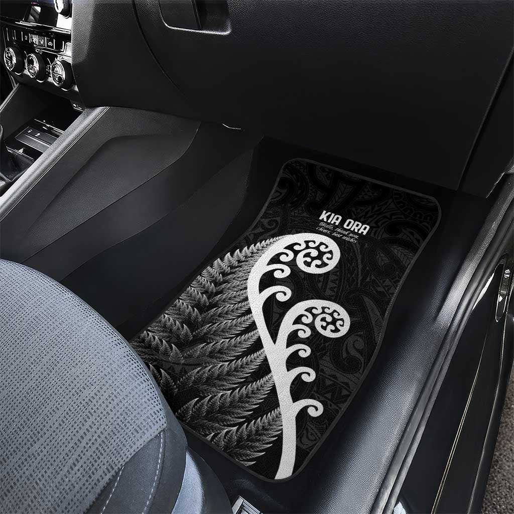 Kia Ora Maori Language Car Mats Te Reo Maori Koru Fern Art LT9 - Polynesian Pride