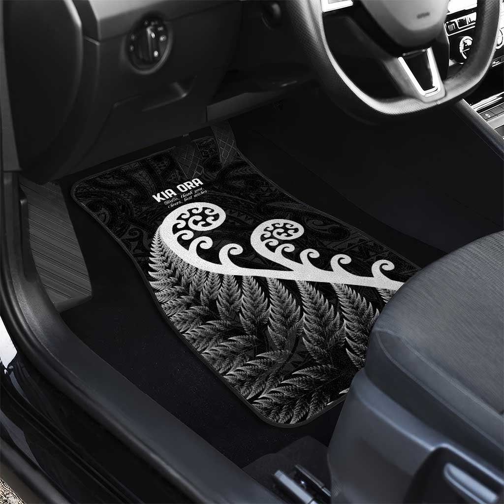 Kia Ora Maori Language Car Mats Te Reo Maori Koru Fern Art LT9 - Polynesian Pride