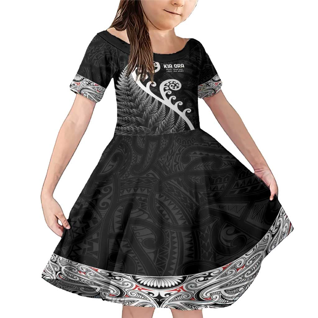 Kia Ora Maori Language Family Matching Mermaid Dress and Hawaiian Shirt Te Reo Maori Koru Fern Art