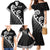 Kia Ora Maori Language Family Matching Mermaid Dress and Hawaiian Shirt Te Reo Maori Koru Fern Art