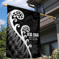 Kia Ora Maori Language Garden Flag Te Reo Maori Koru Fern Art LT9 - Polynesian Pride