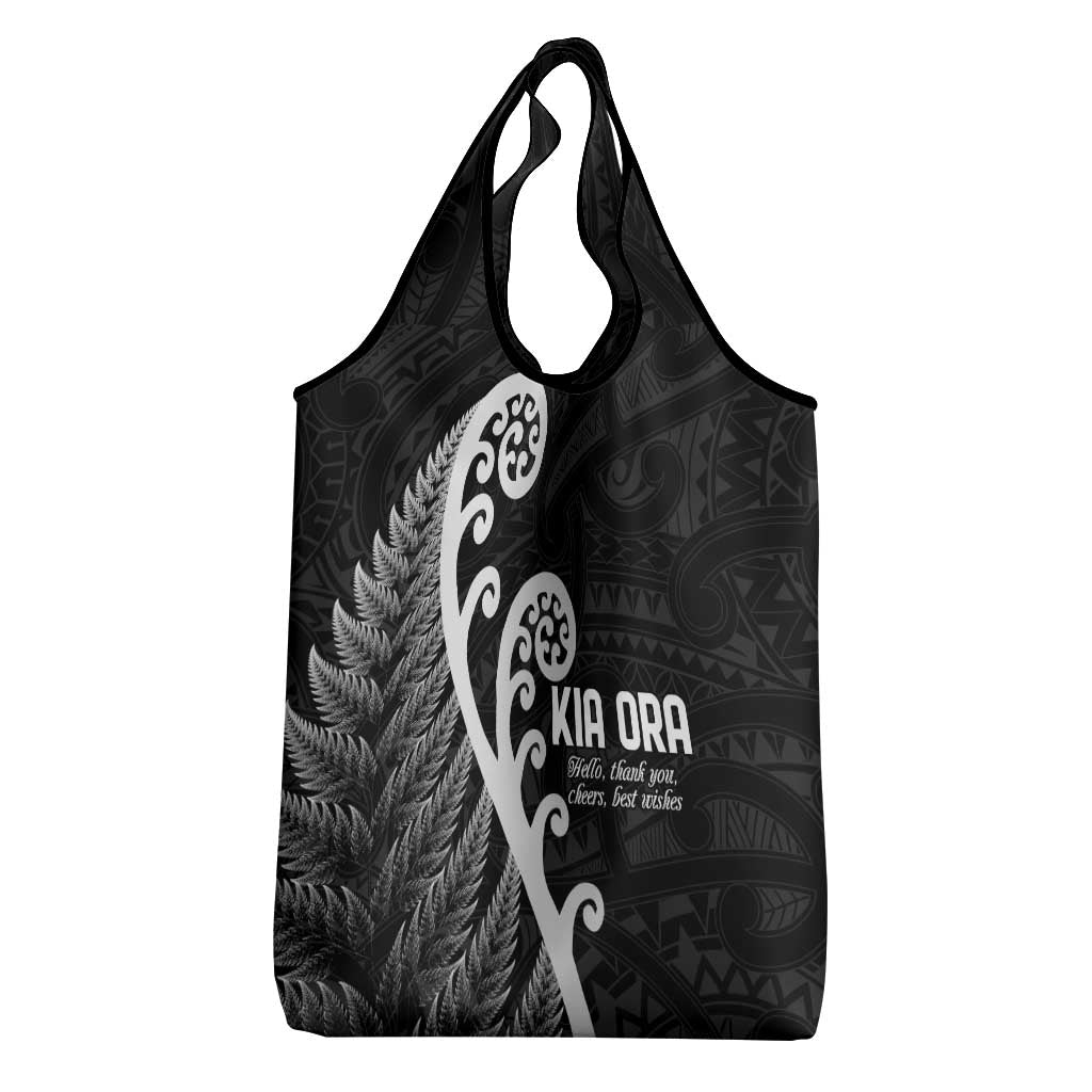 Kia Ora Maori Language Grocery Bag Te Reo Maori Koru Fern Art LT9 - Polynesian Pride