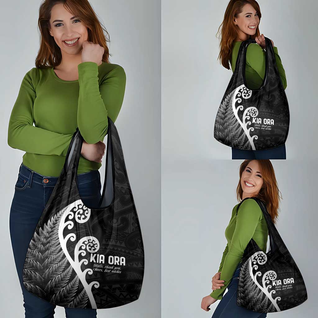 Kia Ora Maori Language Grocery Bag Te Reo Maori Koru Fern Art LT9 - Polynesian Pride