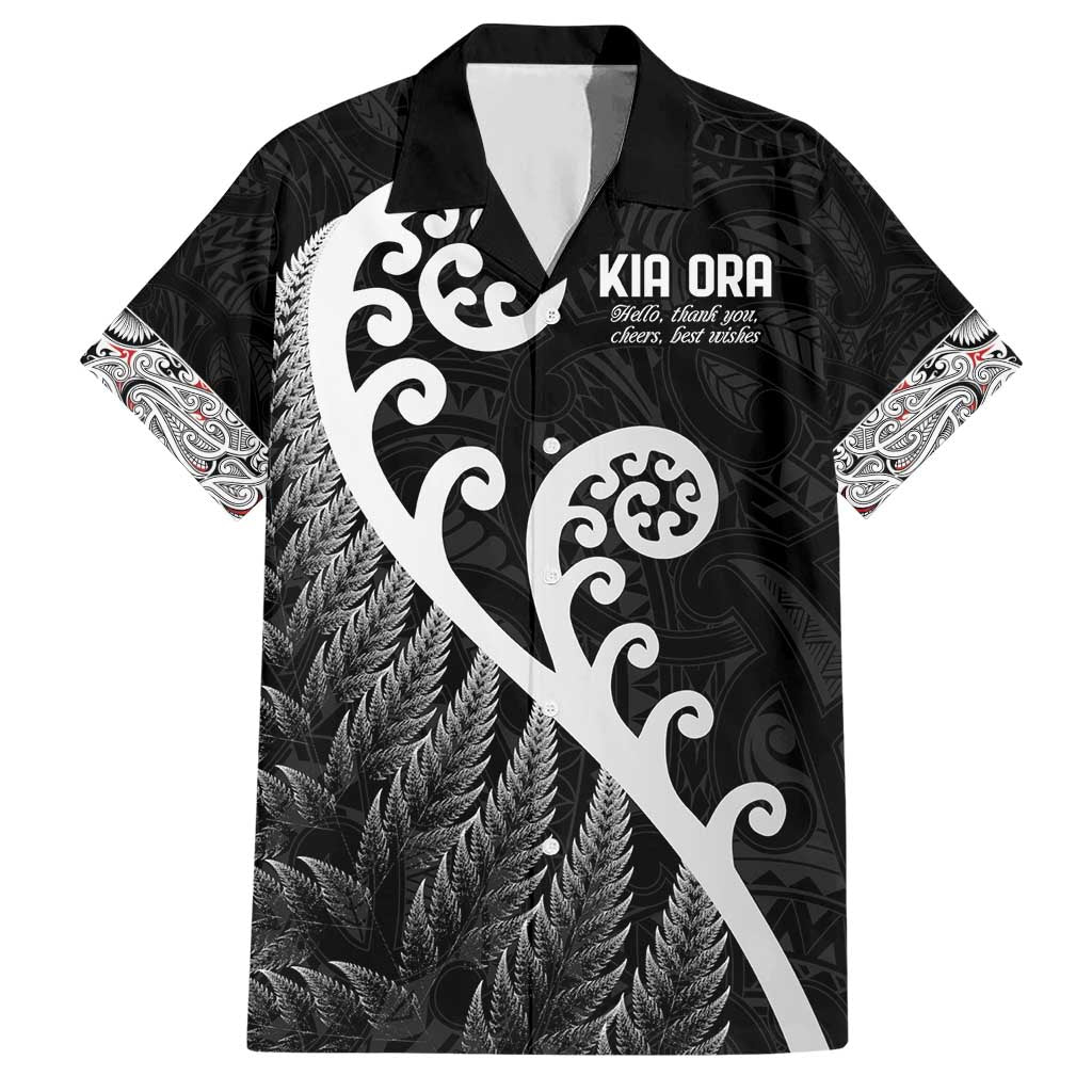 Kia Ora Maori Language Hawaiian Shirt Te Reo Maori Koru Fern Art