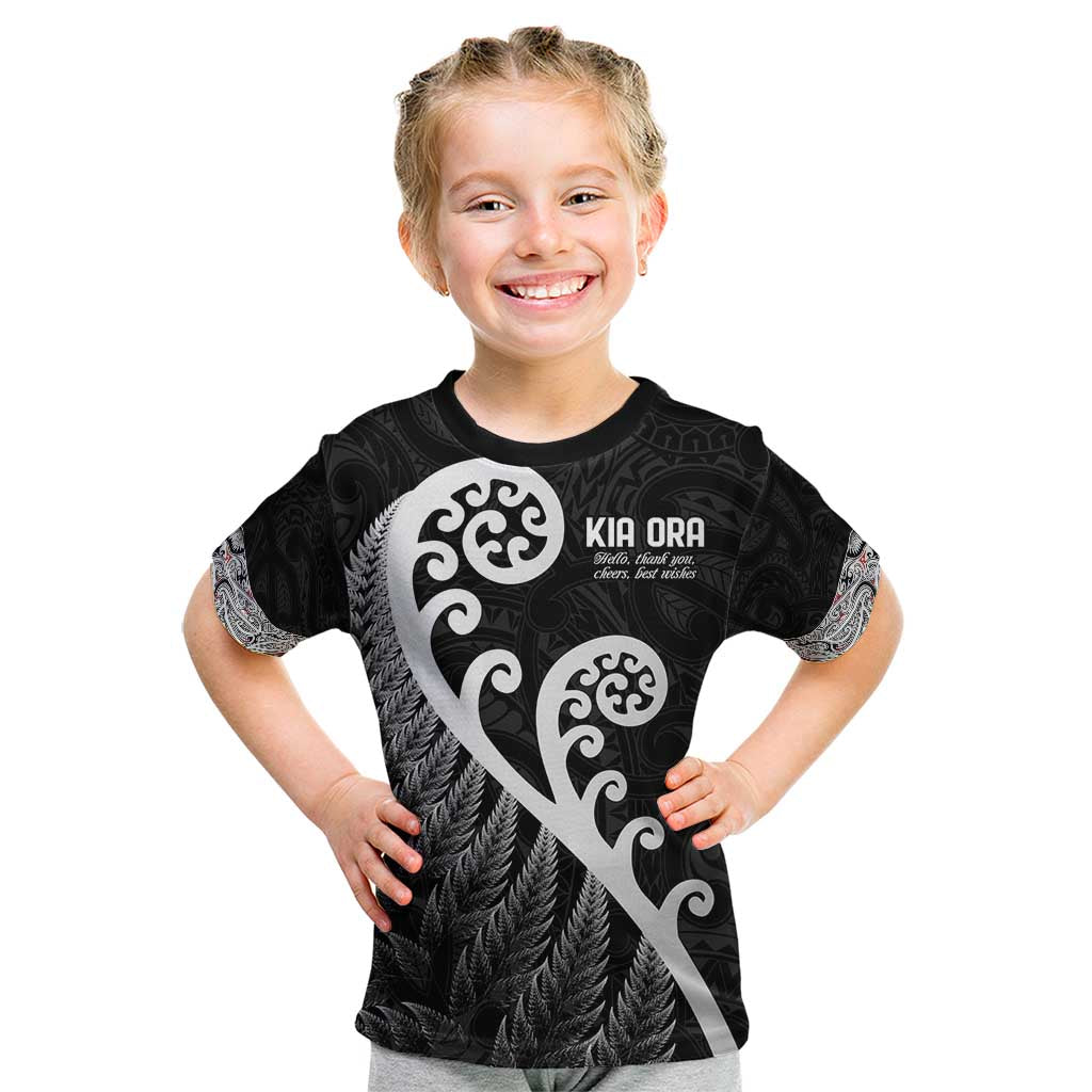 Kia Ora Maori Language Kid T Shirt Te Reo Maori Koru Fern Art