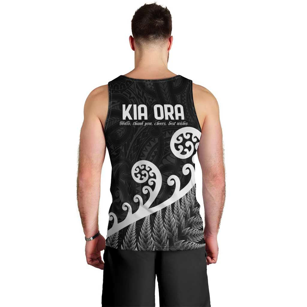 Kia Ora Maori Language Men Tank Top Te Reo Maori Koru Fern Art LT9 - Polynesian Pride